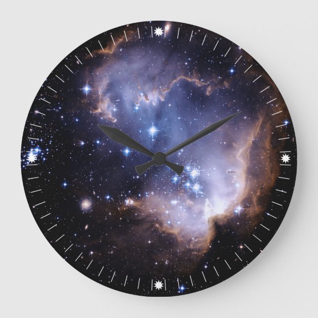 Reloj Redondo Grande Estrellas de reciente formación (Anverso)