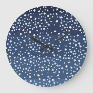 Reloj Redondo Grande Estrellas en el cielo