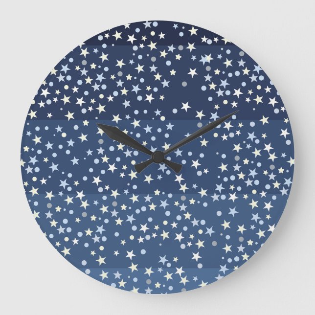 Reloj Redondo Grande Estrellas en el cielo (Anverso)