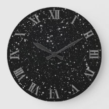 Estrellas purpurinas2 - Negro plateado