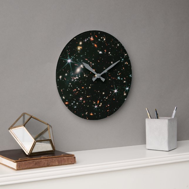 Reloj Redondo Grande Estrellas telescópicas de galaxias espaciales prof (Oficina)