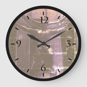 Reloj Redondo Grande Estuche estatua Atlas Rockefeller Nueva York USA v