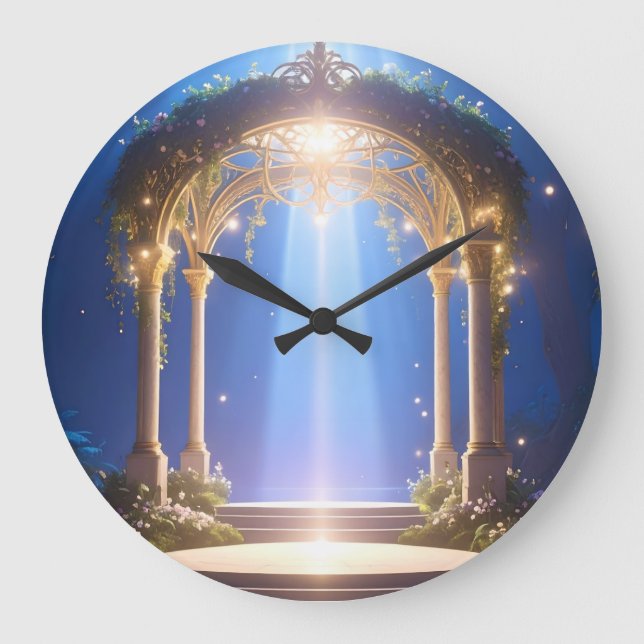 Reloj Redondo Grande Ethereal Gateway Mystical Forest Clock (Anverso)