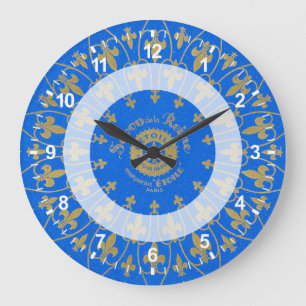 Reloj Redondo Grande Etiqueta de Savon de la Reine Soap
