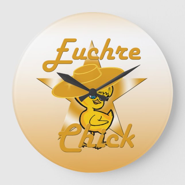 Reloj Redondo Grande Euchre Chick #10 (Anverso)