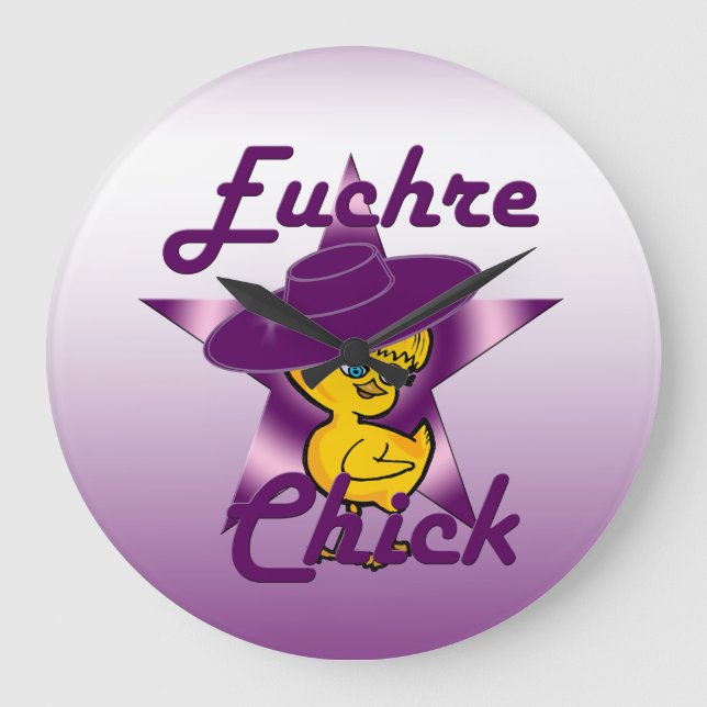 Reloj Redondo Grande Euchre Chick #9 (Anverso)