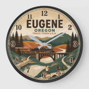 Reloj Redondo Grande Eugene Oregon