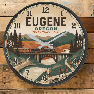 Reloj Redondo Grande Eugene Oregon