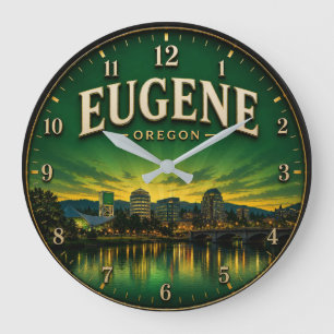 Reloj Redondo Grande Eugene Oregon