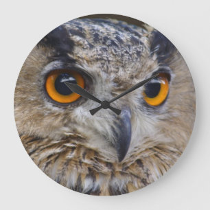 Reloj Redondo Grande Eurasian Eagle-owl