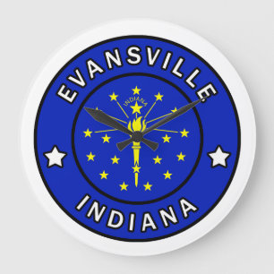 Reloj Redondo Grande Evansville Indiana