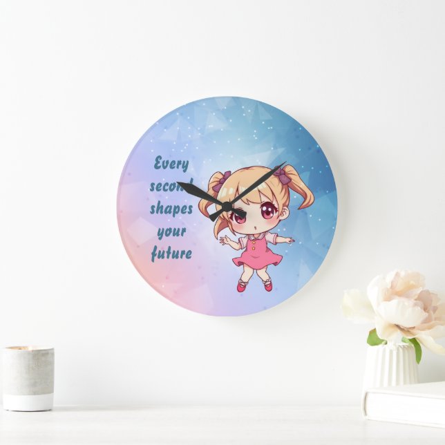 Reloj Redondo Grande Every second shapes your future (Hogar)