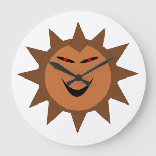 Reloj Redondo Grande Evil Hedgehog Kawaii Gótico Halloween Wall Clock