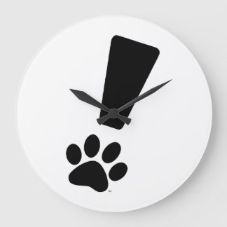 Reloj Redondo Grande EXCLAMATION CAT PAW! Clock