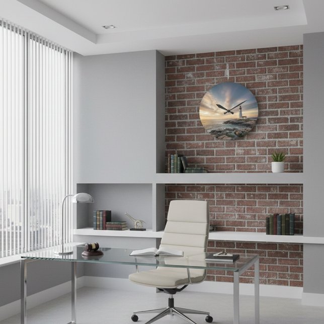Reloj Redondo Grande Executive Office Lighthouse Acrylic Wall Clock (Subido por el creador)