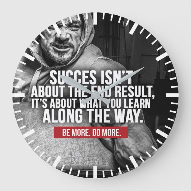 Reloj Redondo Grande Éxito Y Aprendizaje - Inspiración De La Formación (Anverso)