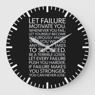 Reloj Redondo Grande Éxito y Gym Motivational Large Clock