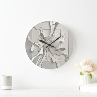 Reloj Redondo Grande explosión de papel