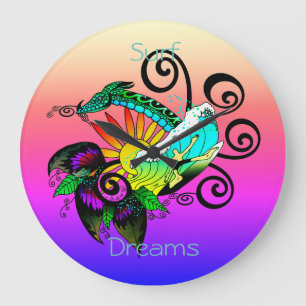 Reloj Redondo Grande Extracto de la resaca