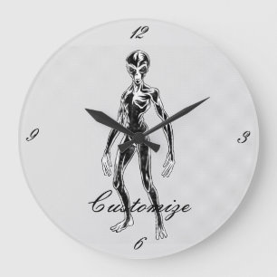 Reloj Redondo Grande Extranjero Thunder_Cove del UFO