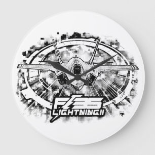 Reloj Redondo Grande F-35 Lightning II