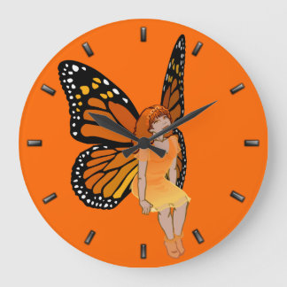Reloj Redondo Grande Fairy Clock Butfly Faeries Wall Clock Fairy Art