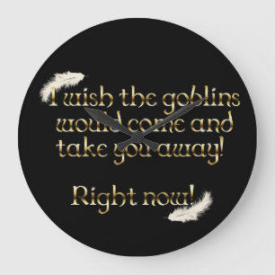 Reloj Redondo Grande Falln Goblins Te Lleva