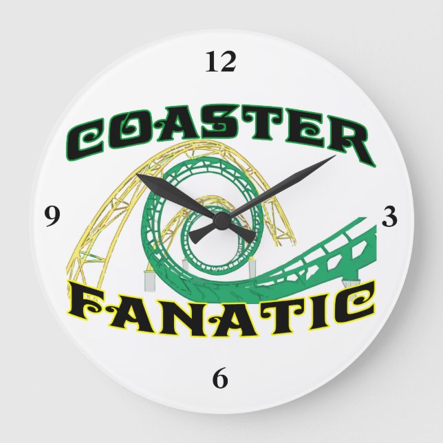 Reloj Redondo Grande Fanático del práctico de costa (Anverso)
