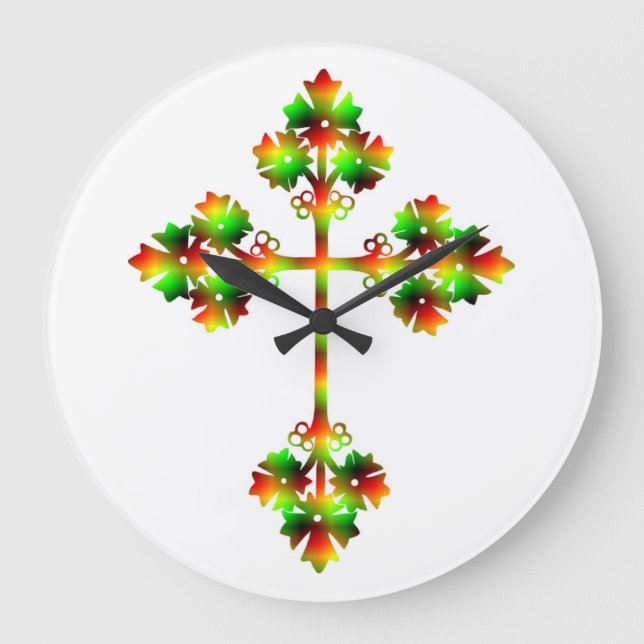 RELOJ REDONDO GRANDE FANCY CROSS (Anverso)