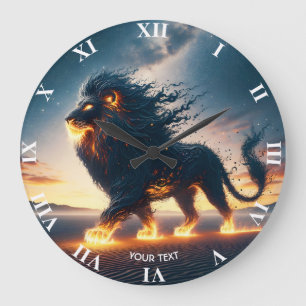 Reloj Redondo Grande Fantasía Cuesta Fuego del Desierto de León