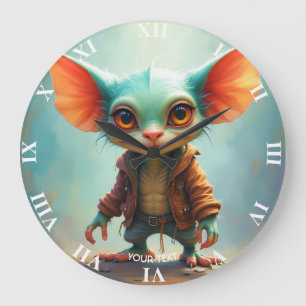 Reloj Redondo Grande Fantasía Cuta Pequeña Creatividad Adorable