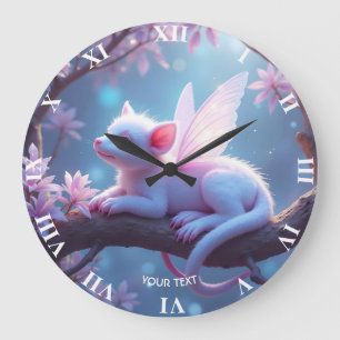 Reloj Redondo Grande Fantasía Cute Creatividad Rosa