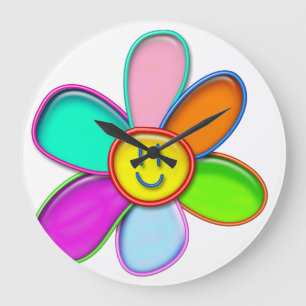 RELOJ REDONDO GRANDE FANTASÍA DE BURBUJAS -