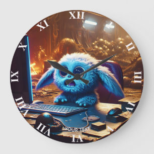 Reloj Redondo Grande Fantasía dulce dulce pequeño monstruo