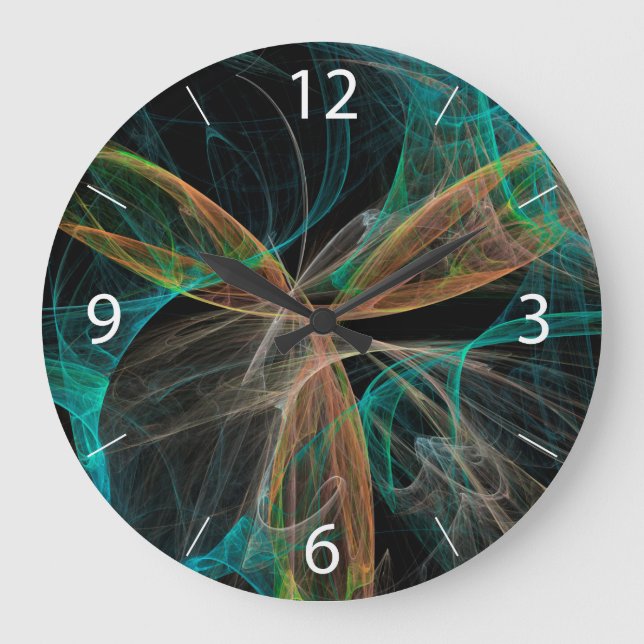 Reloj Redondo Grande Fantasía Espacial (Anverso)