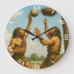 Reloj Redondo Grande Fantasía Monada Baloncesto Prehistórico Final
