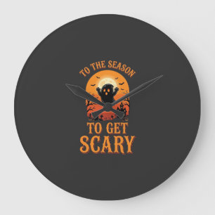 Reloj Redondo Grande Fantasma de Halloween para que la temporada sea at