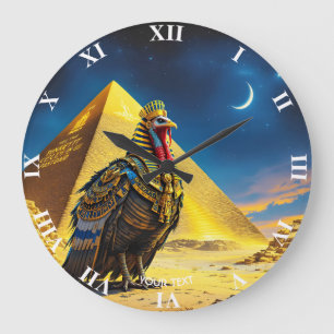 Reloj Redondo Grande Fantasy Cute Desert Pharaoh Turquía