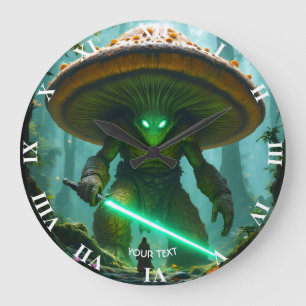 Reloj Redondo Grande Fantasy Cute Mushroom Saber Forest