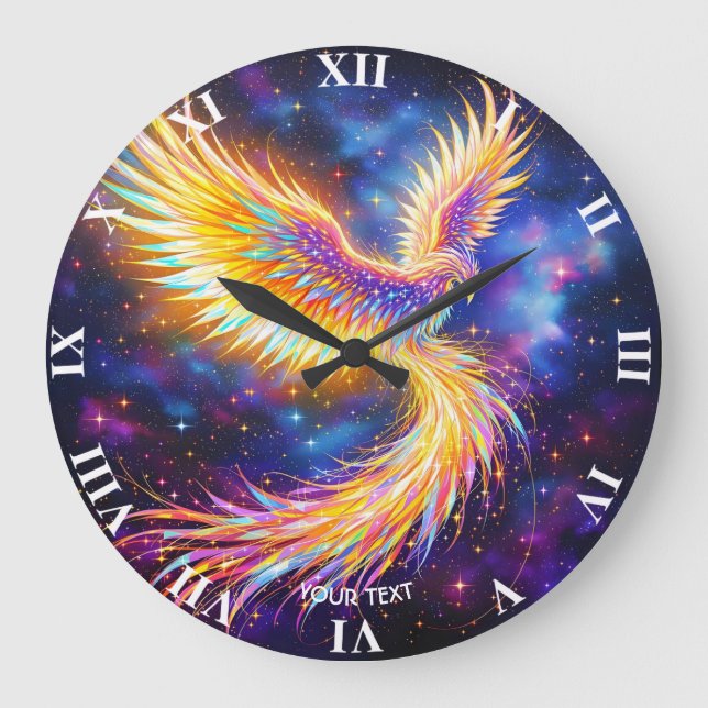 Reloj Redondo Grande Fantasy Cute Starlight Phoenix Space (Anverso)