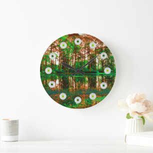 Reloj Redondo Grande Fantasy Forest by Shirley Taylor