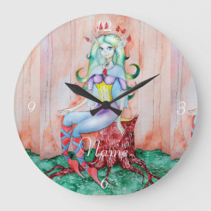 Reloj Redondo Grande Fantasy Pixie Fairy Thunder_Cove