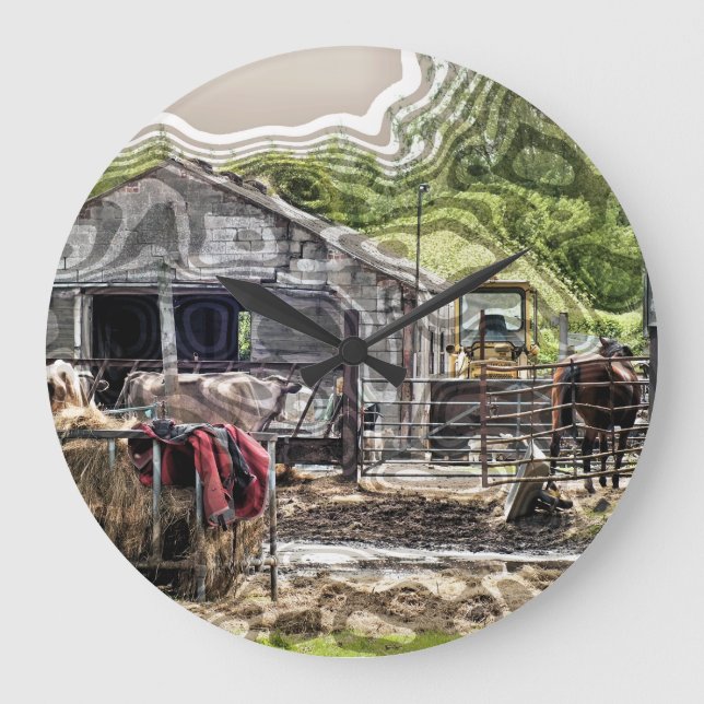 RELOJ REDONDO GRANDE FARMING (Anverso)