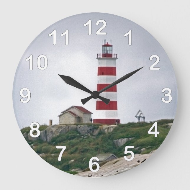 Reloj Redondo Grande Faro de la isla de Sambro (Anverso)