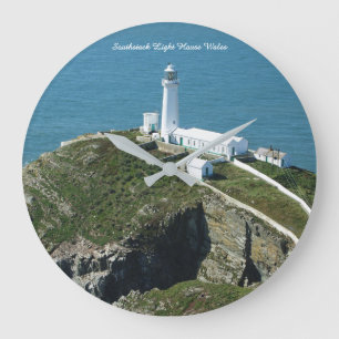 Reloj Redondo Grande Faro de Southstack Gales.