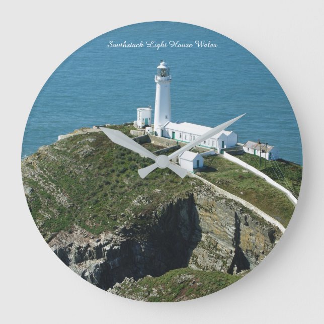 Reloj Redondo Grande Faro de Southstack Gales. (Anverso)