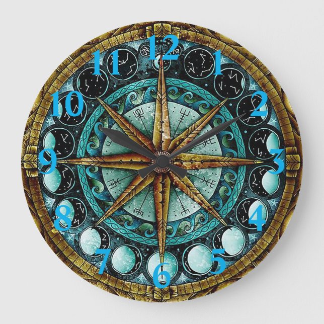 Reloj Redondo Grande Fases de la Luna (Anverso)