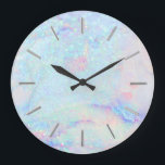 Reloj Redondo Grande faux glitter marble art<br><div class="desc">faux glitter marble art wall clock</div>