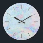 Reloj Redondo Grande faux glitter marble art<br><div class="desc">faux glitter marble art wall clock</div>