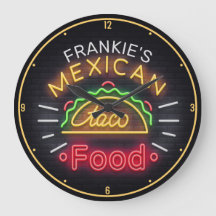 Faux Neon Food Taco personalizado